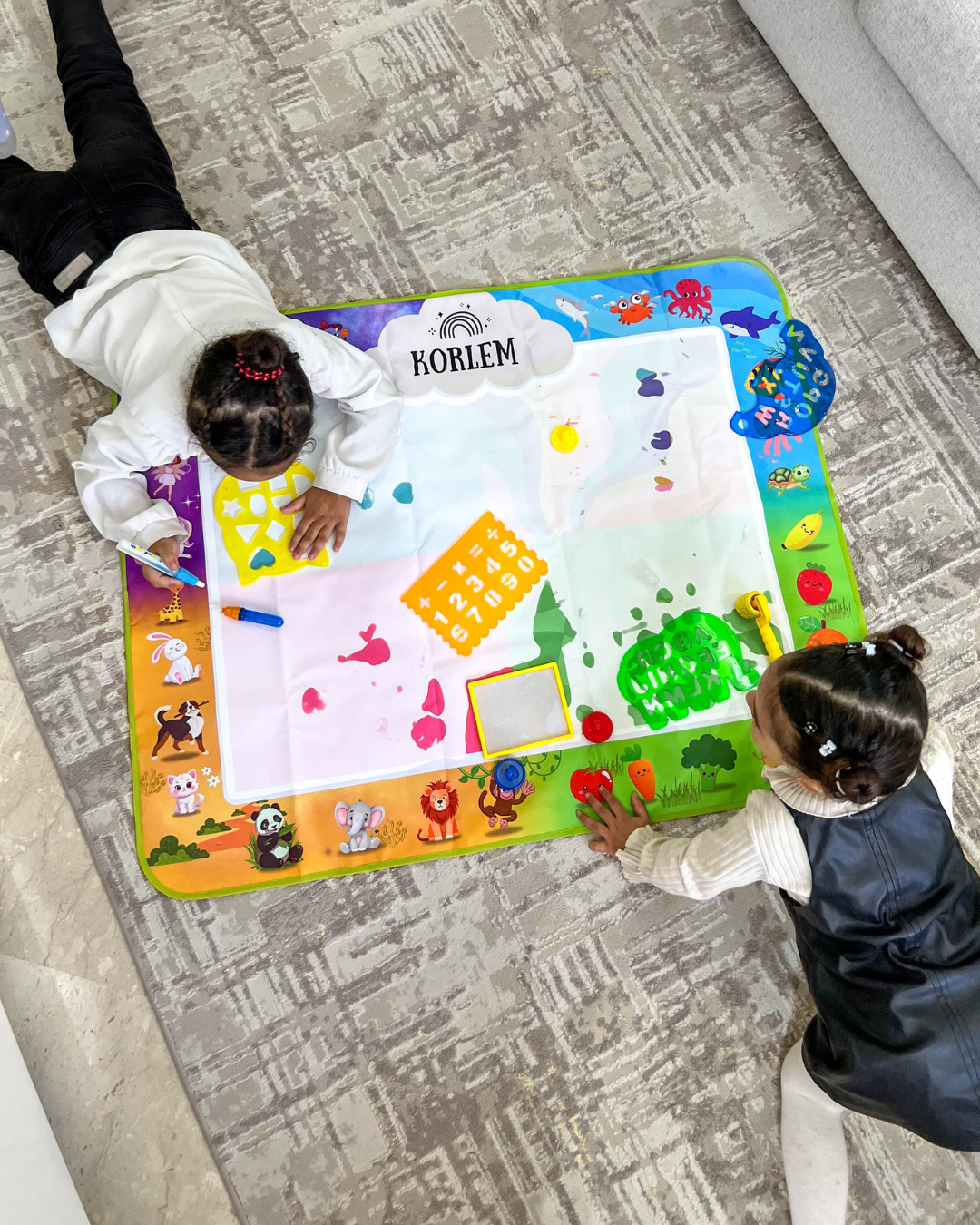 XXL Reusable & Educational Water Drawing Mat — Infinity