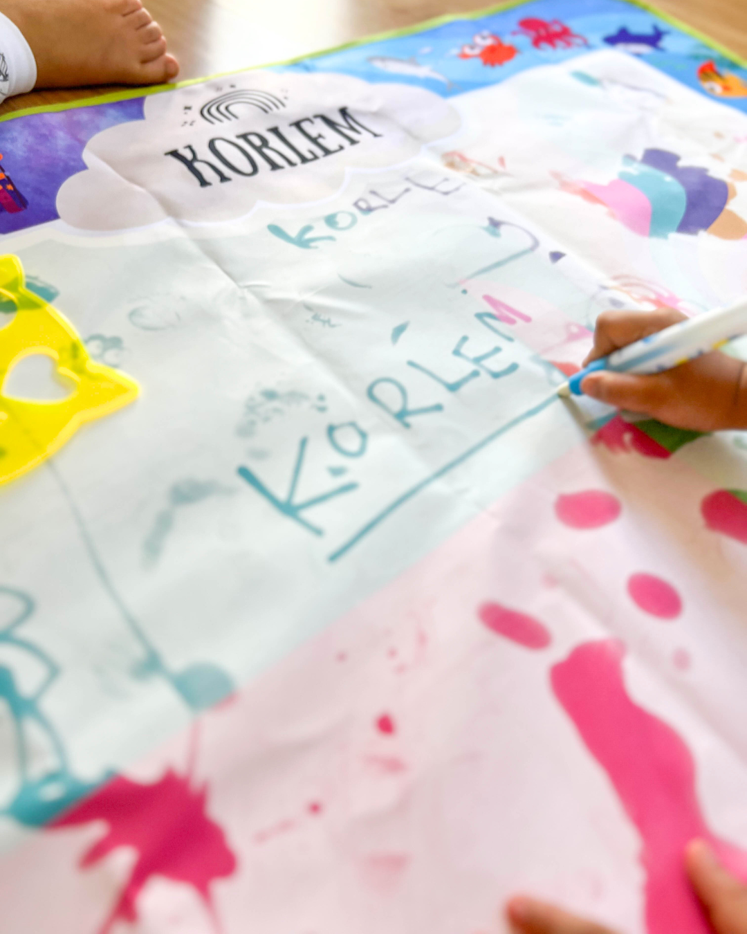 XXL Reusable & Educational Water Drawing Mat — Infinity